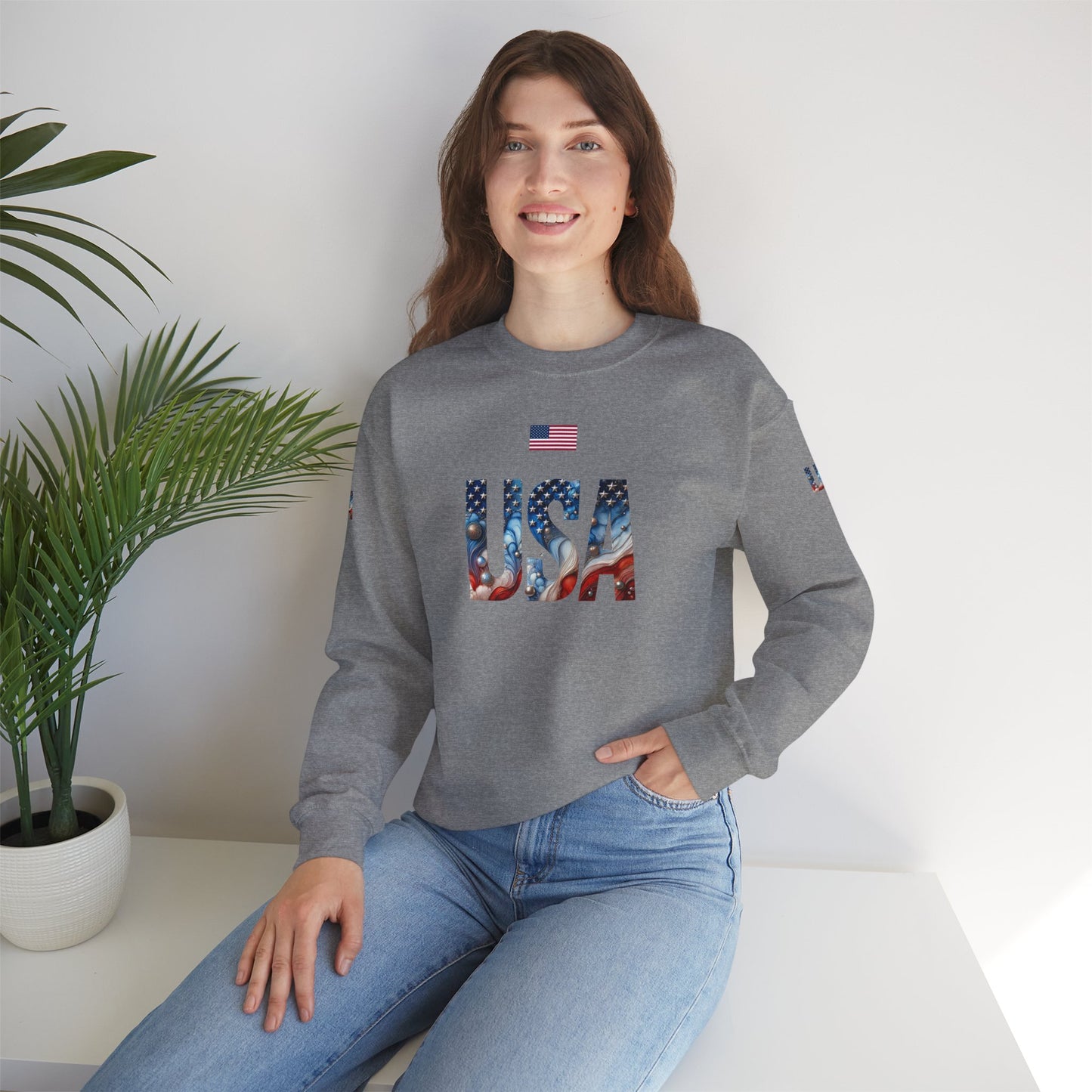 Princess Grace TEAM USA Unisex Heavy Blend Crewneck Sweatshirt