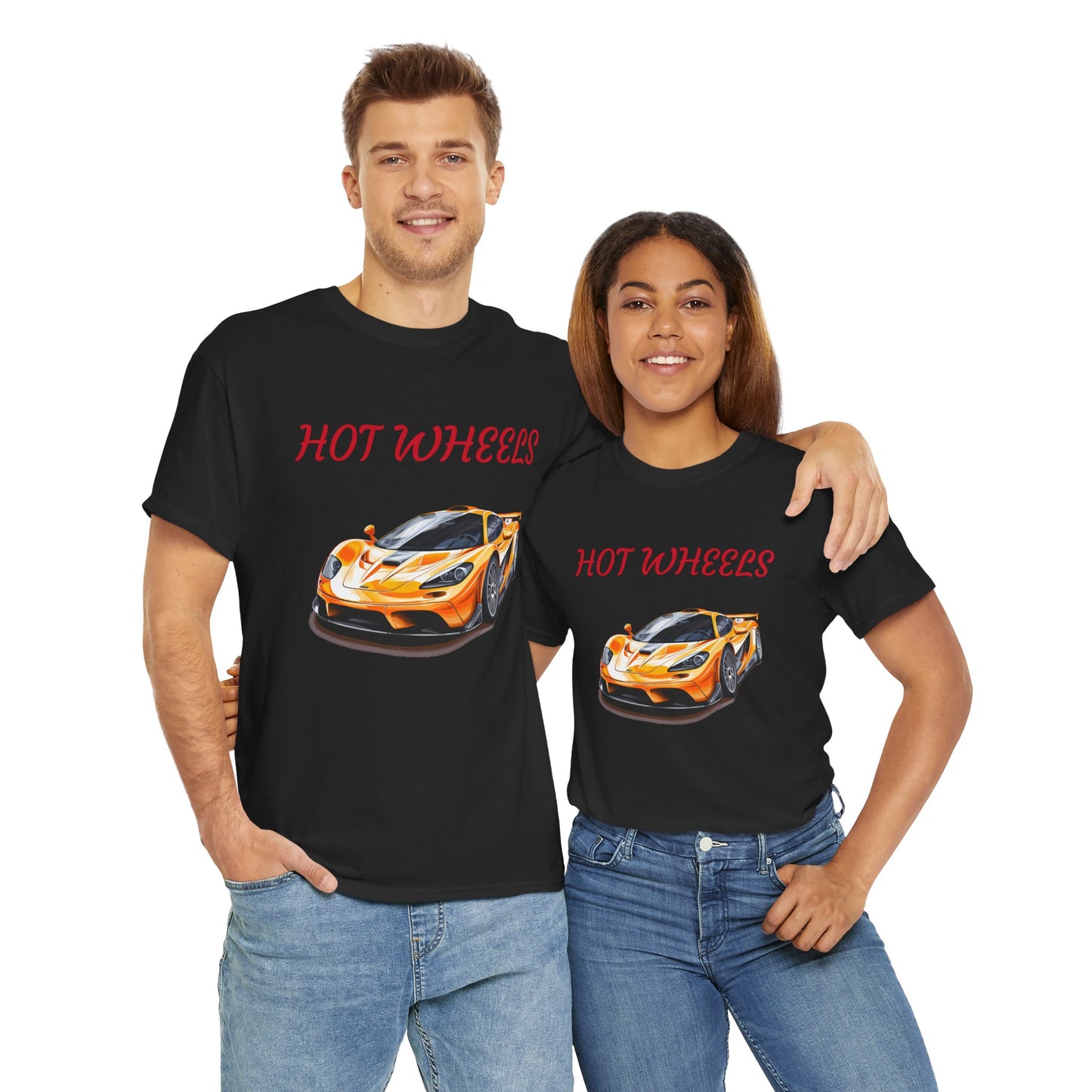 Princess Grace Hot Wheels Unisex Heavy Cotton Tee Race Car Graphic Tee for Racing Fans