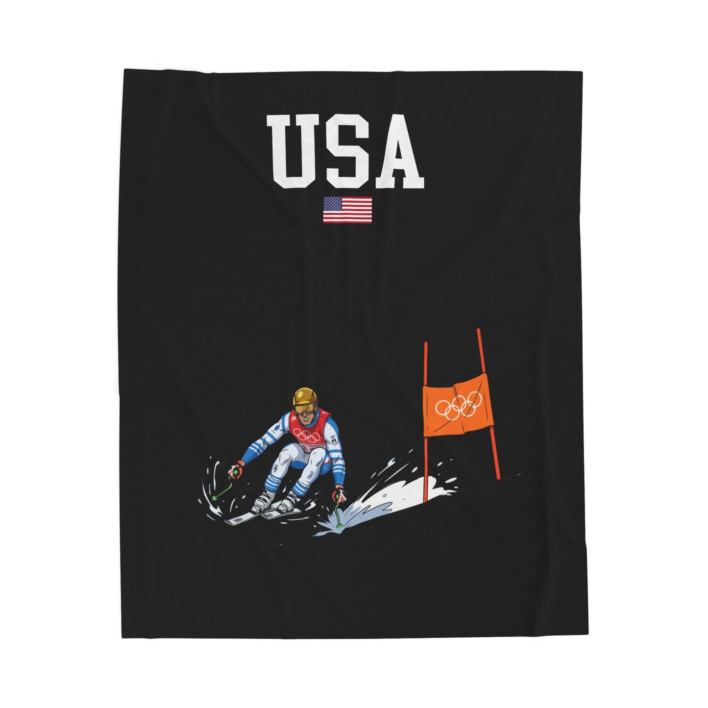 Princess Grace  TEAM USA  Velveteen Plush Blanket