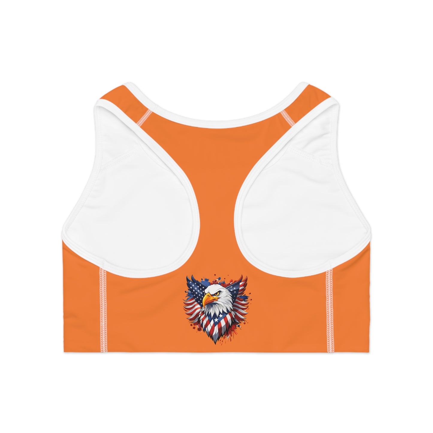 Princess Grace  Patriotic Eagle Sports Bra for Active Women Fitness Apparel