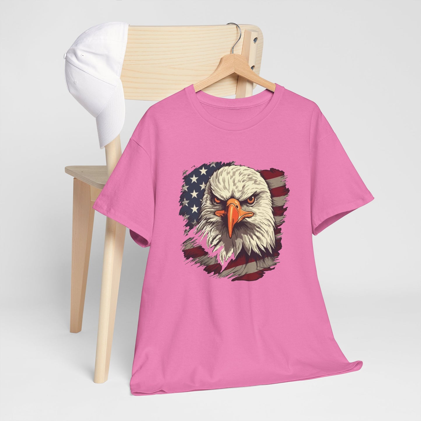 Princess Grace  Patriotic Eagle Graphic Tee  Unisex Heavy Cotton T-Shirt