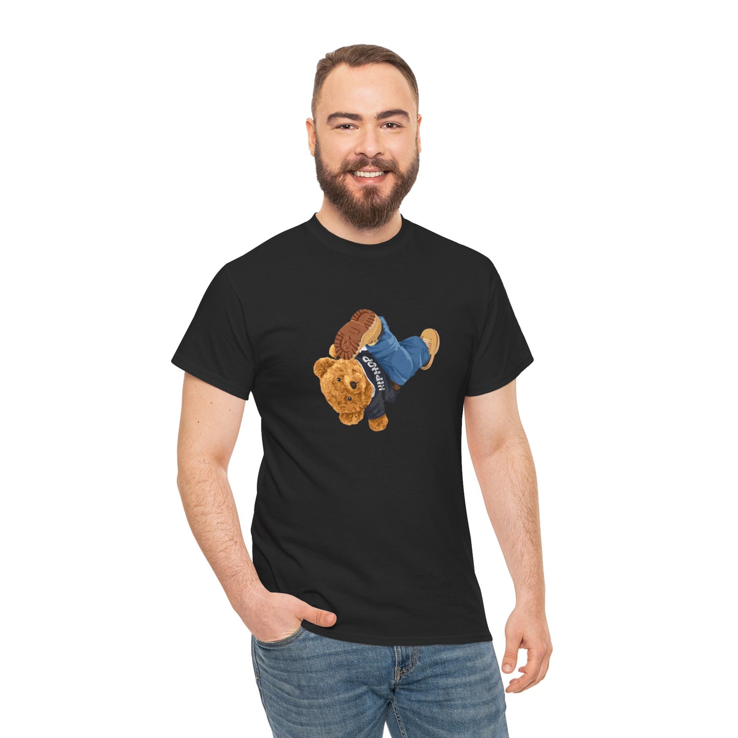 Princess Grace  Casual Vintage Hi[ Hop Bear Tee for Trendy Everyday Wear