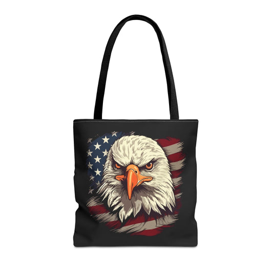 Princess Grace  Patriotic Eagle Tote Bag American Flag Design