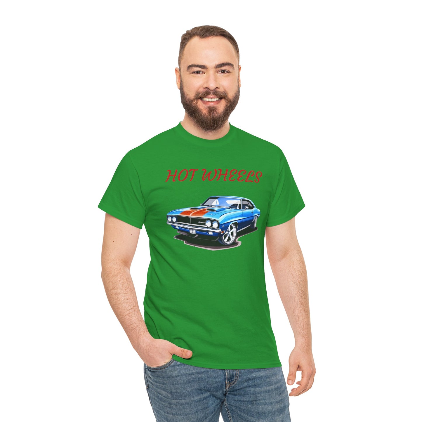 Princess Grace  Hot Wheels Unisex Heavy Cotton Tee Classic Car Graphic Tee for Auto Enthusiasts