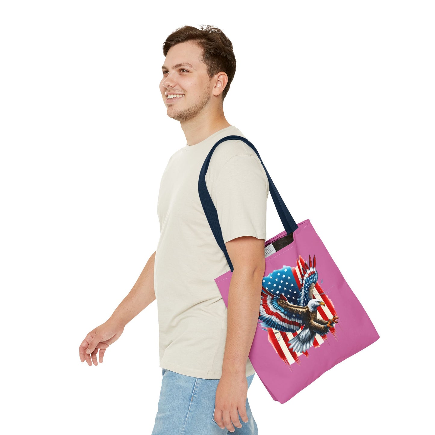 Princess Grace  Patriotic Eagle Tote Bag  American Flag Design