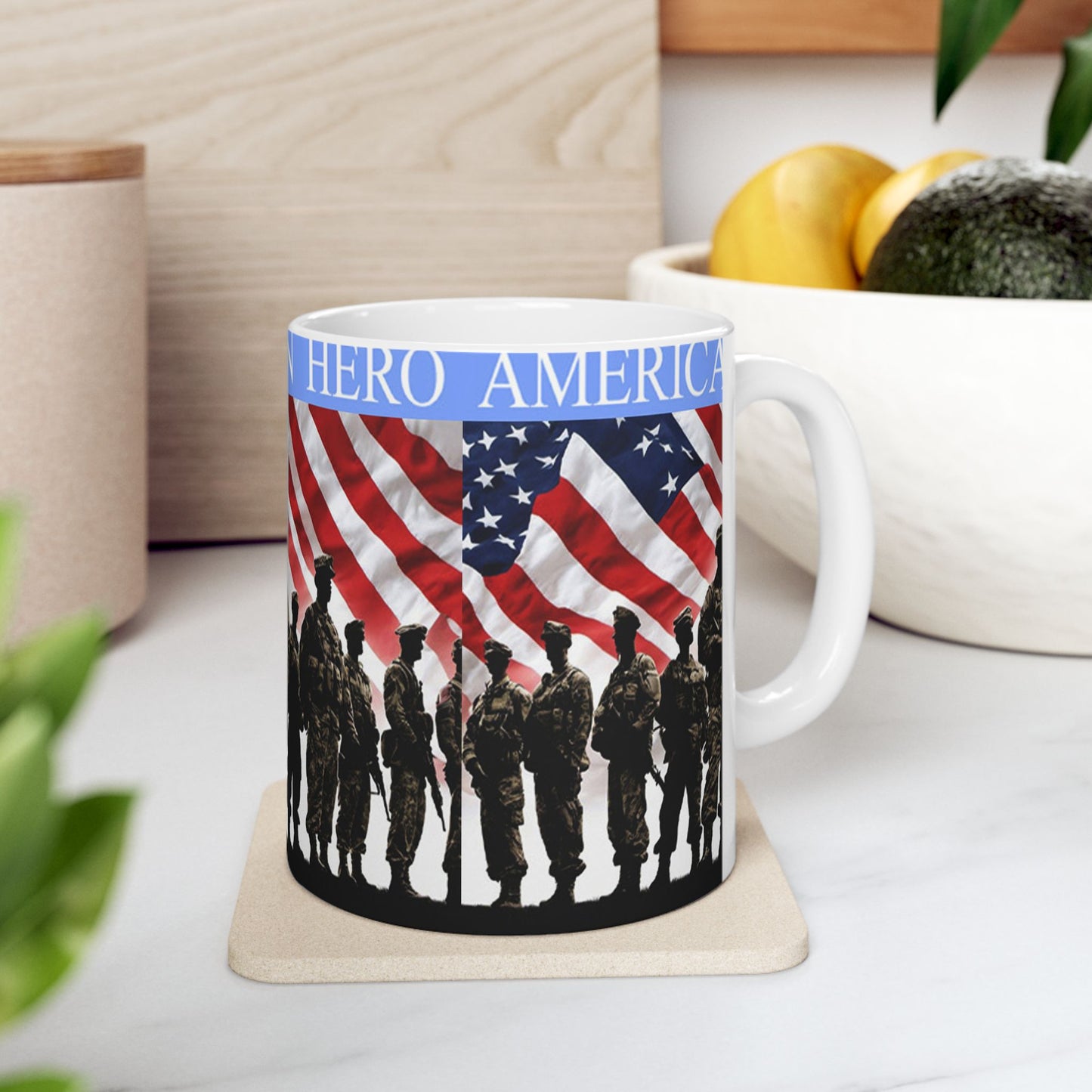 Princess Grace American Hero Ceramic Mug Coffee Cup for Veterans Military Appreciation Gift Independence Day Father's Day 11oz 15oz