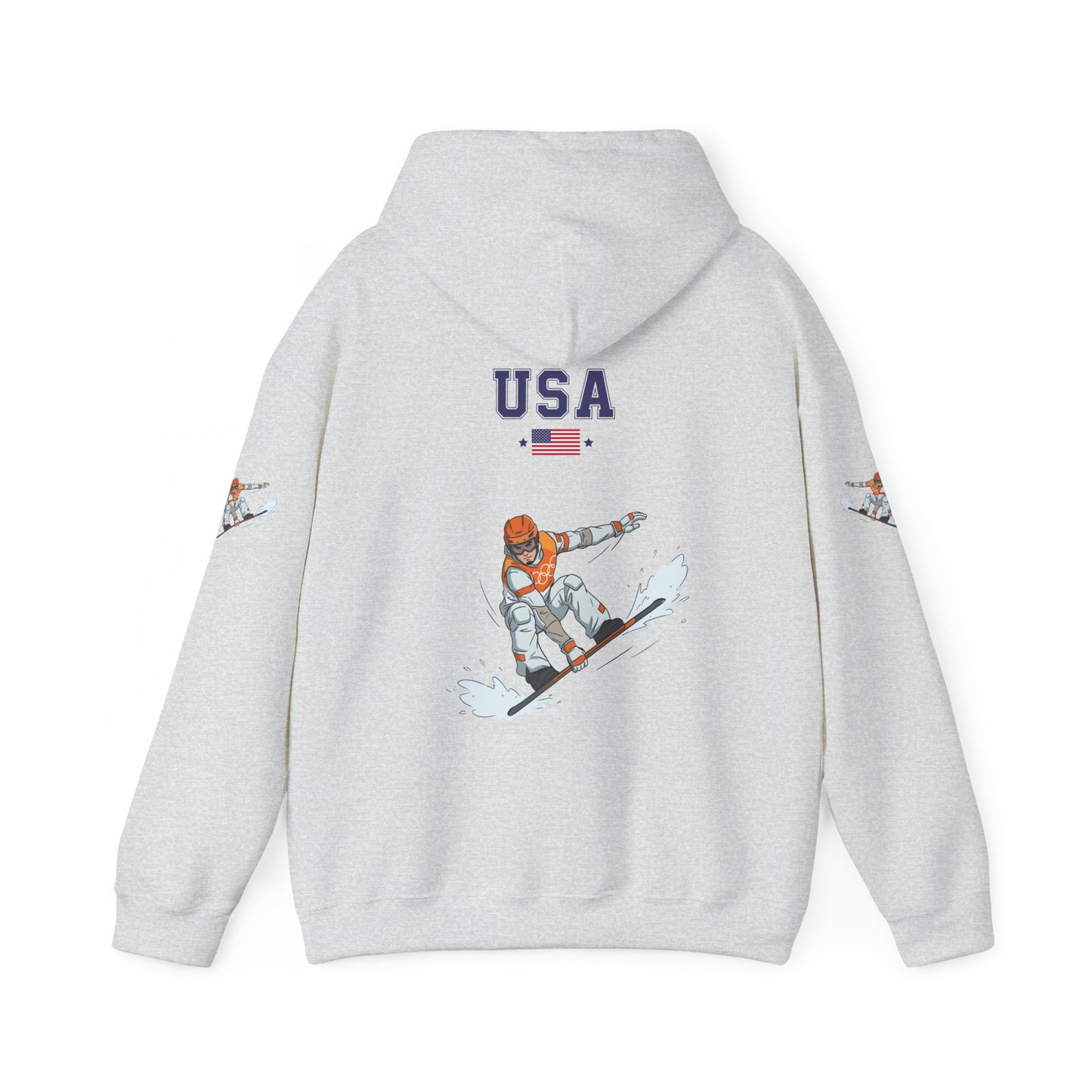 Princess Grace  TEAM USA  Snowboard  Unisex Heavy Blend Hooded Sweatshirt