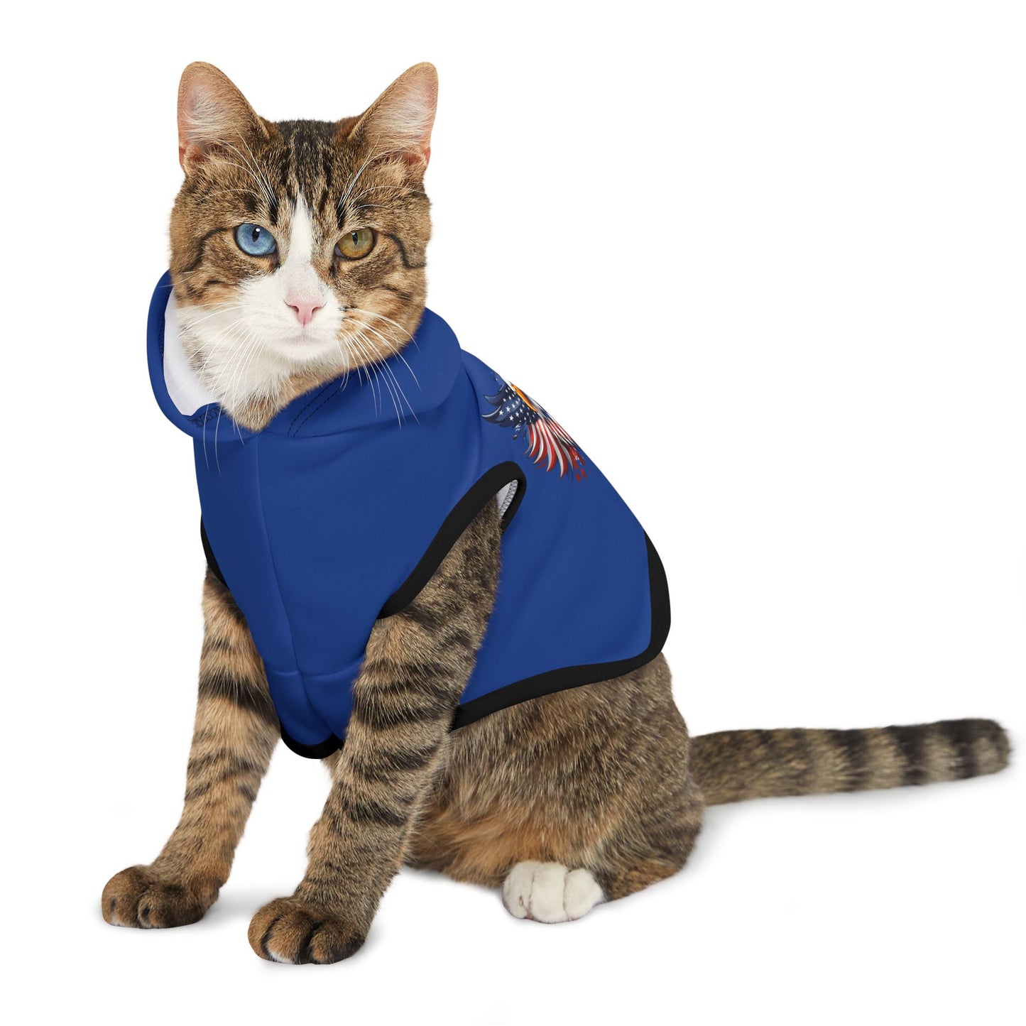 Princess Grace  Patriotic Eagle Pet Hoodie for Dogs USA Theme