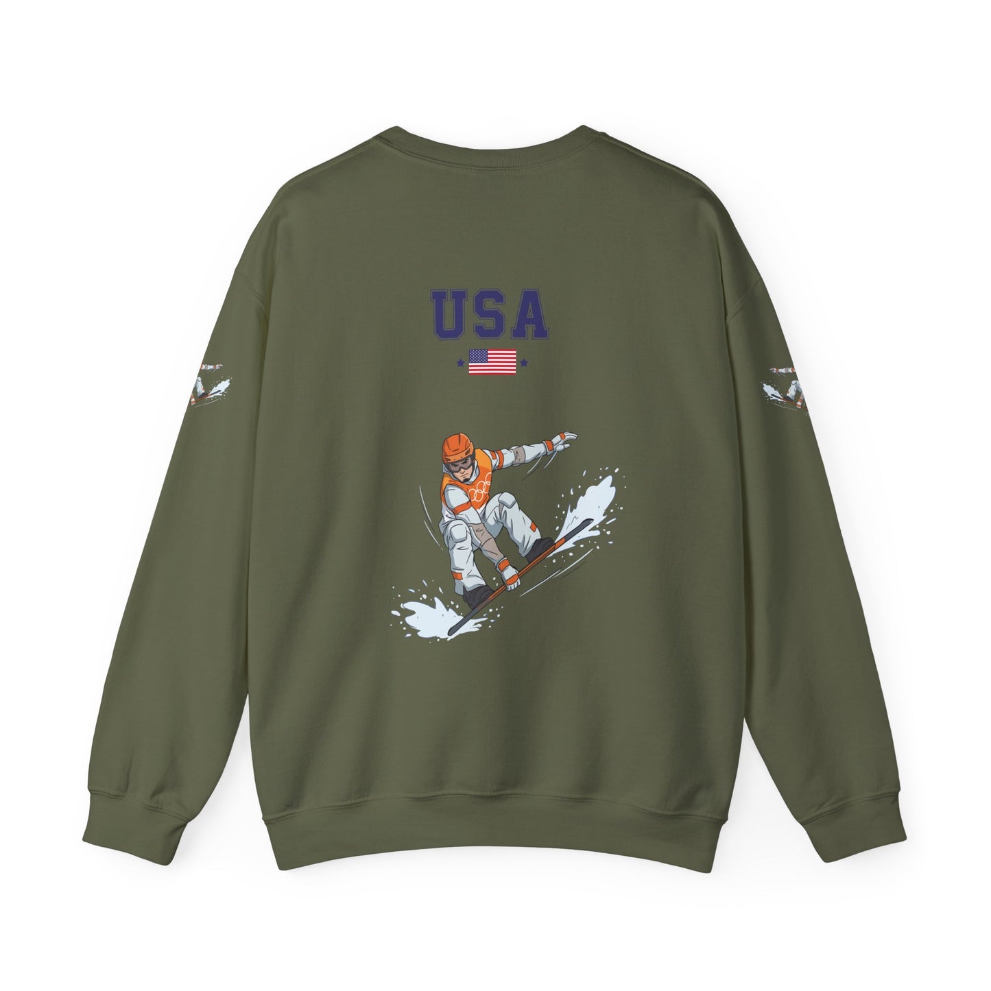 Princess Grace  TEAM USA  Snowboard Unisex Heavy Blend  Crewneck Sweatshirt