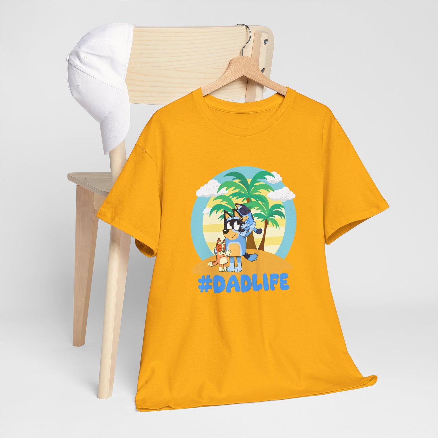 Princess Grace  Bluey  #DadLife Unisex Heavy Cotton Tee  Perfect for Dads Beach Vibes and Everyday Wear