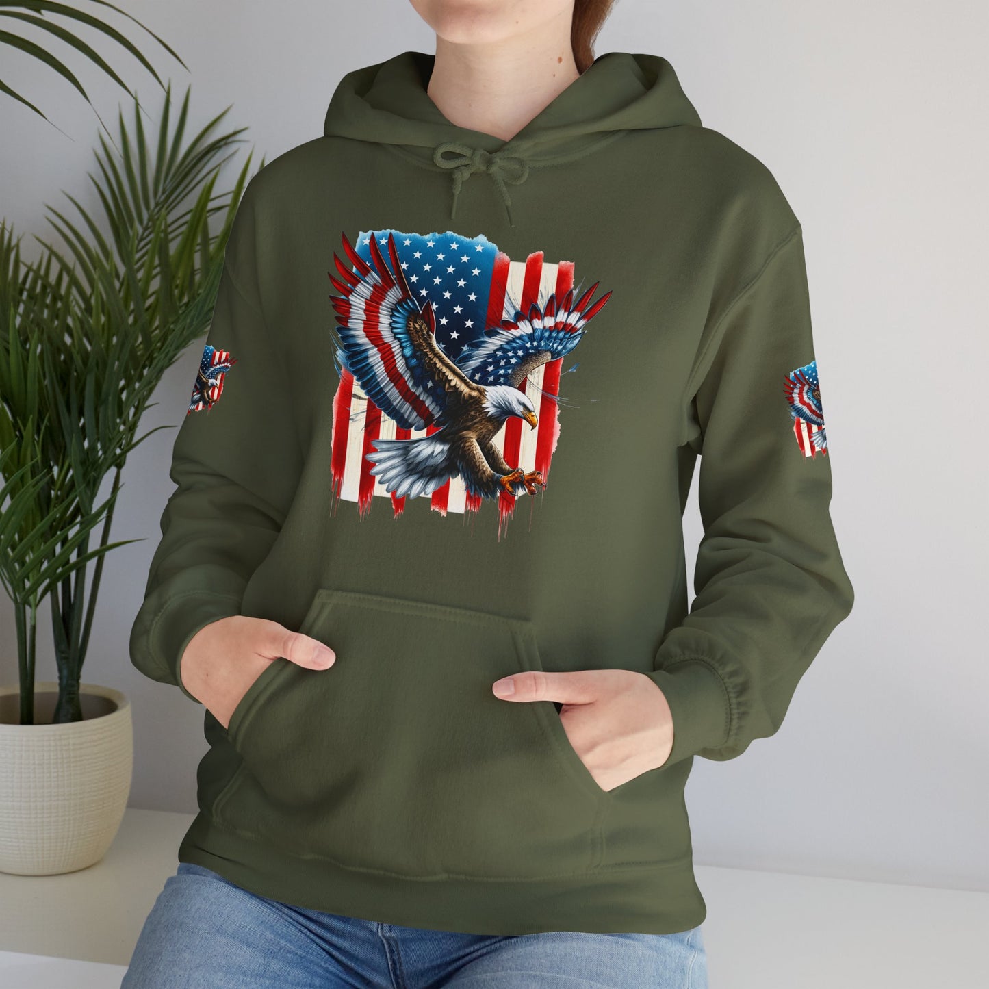 Princess Grace Patriotic Unisex Heavy Blend Hooded Sweatshirt