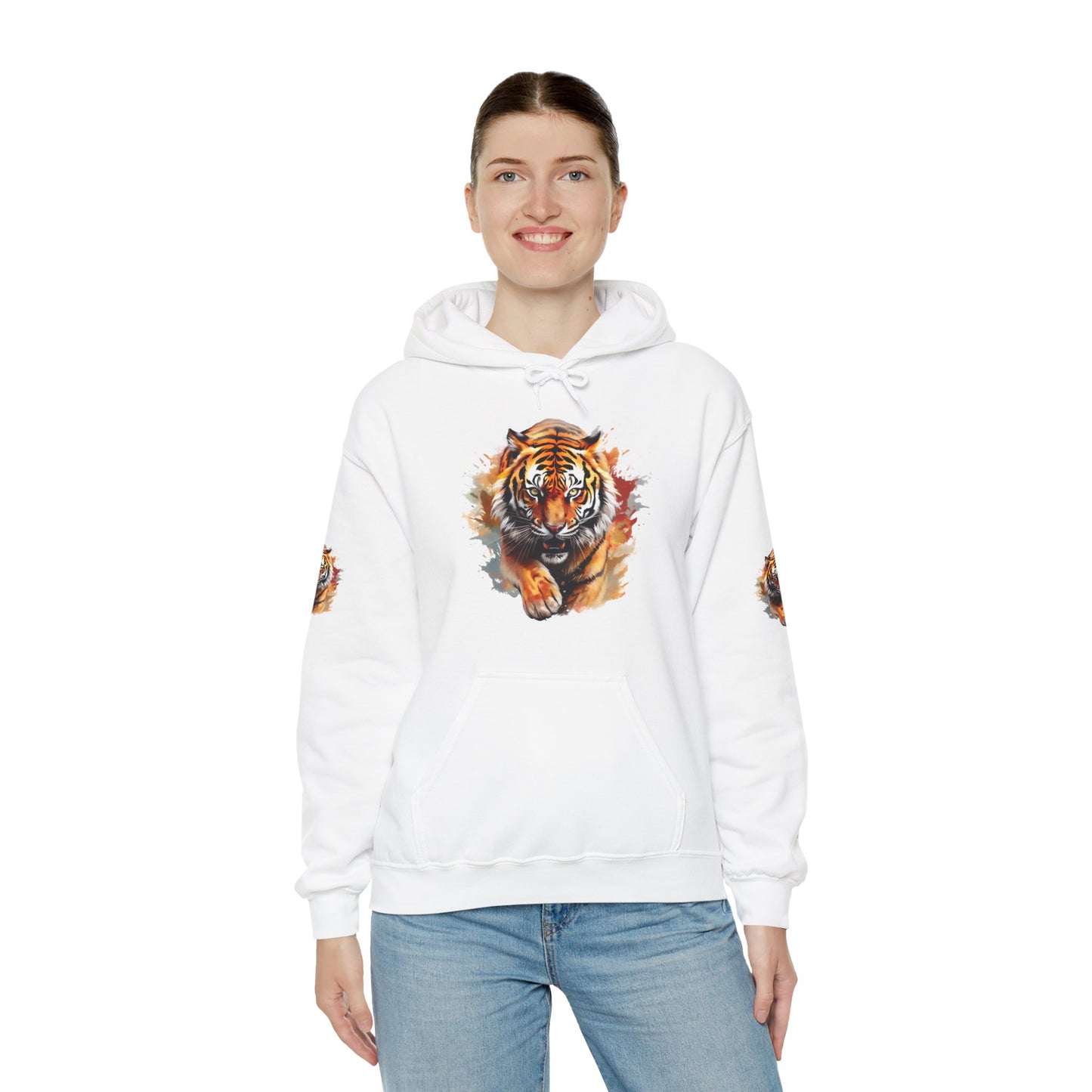 Princess Grace  Fierce Tiger Graphic Unisex Heavy Blend Hoodie