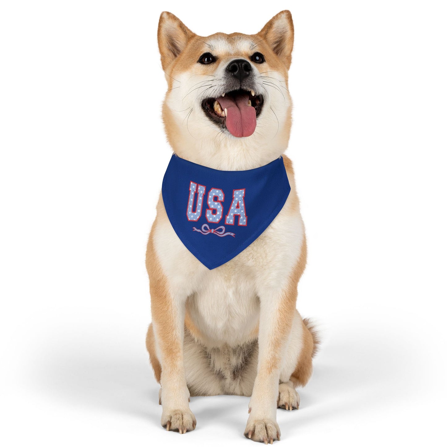 Princess Grace  USA Patriotic Pet Bandana Collar for Dogs Perfect for Holidays and Celebrations