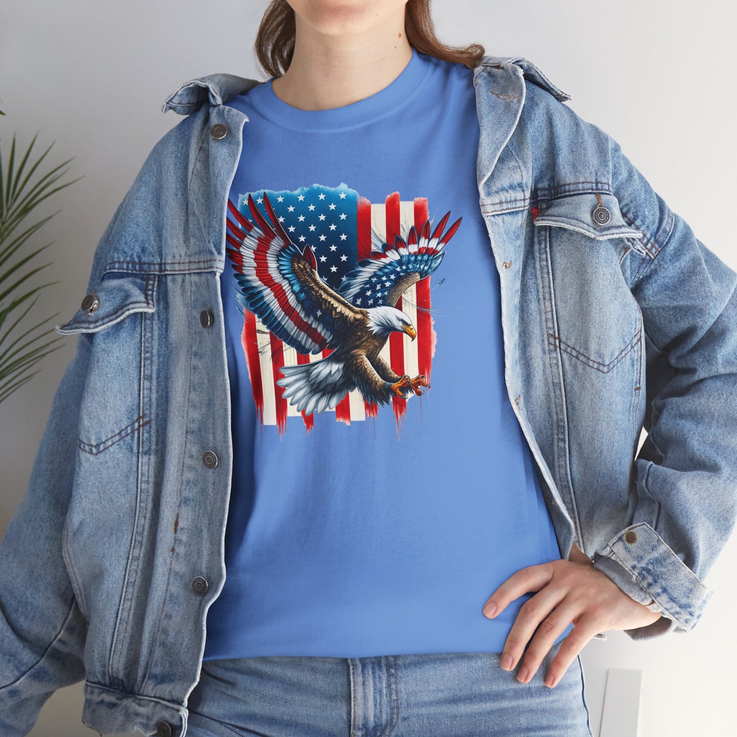 Princess Grace  Patriotic Eagle Unisex Heavy Cotton Tee