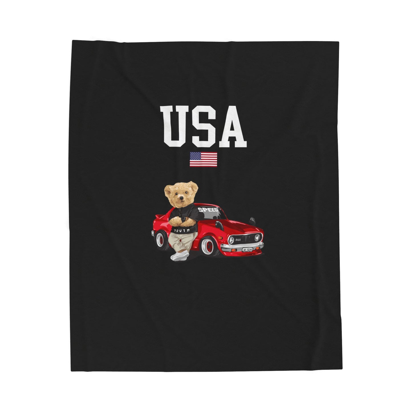 Princess Grace  TEAM USA  Velveteen Plush Blanket