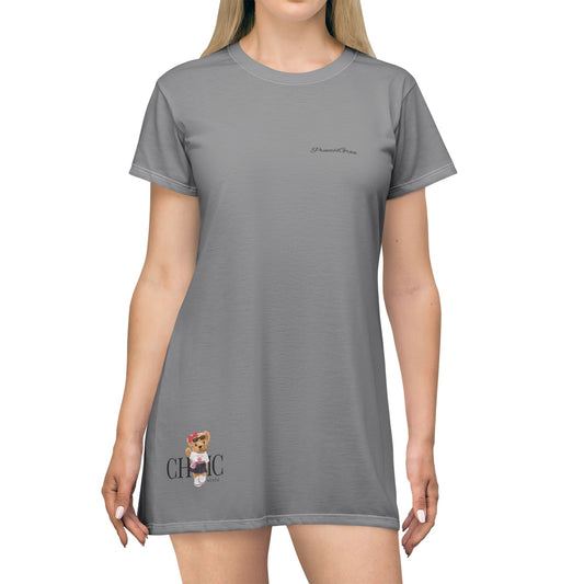 Princess Grace  Cute Chic T-Shirt Dress for Casual Vibes