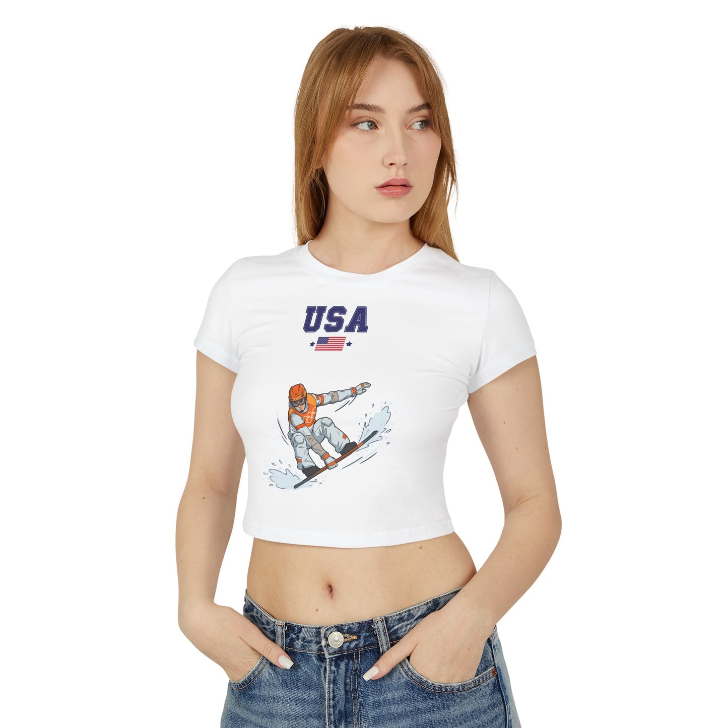 Princess Grace  TEAM USA   Snowboard  Womens  Baby Tee