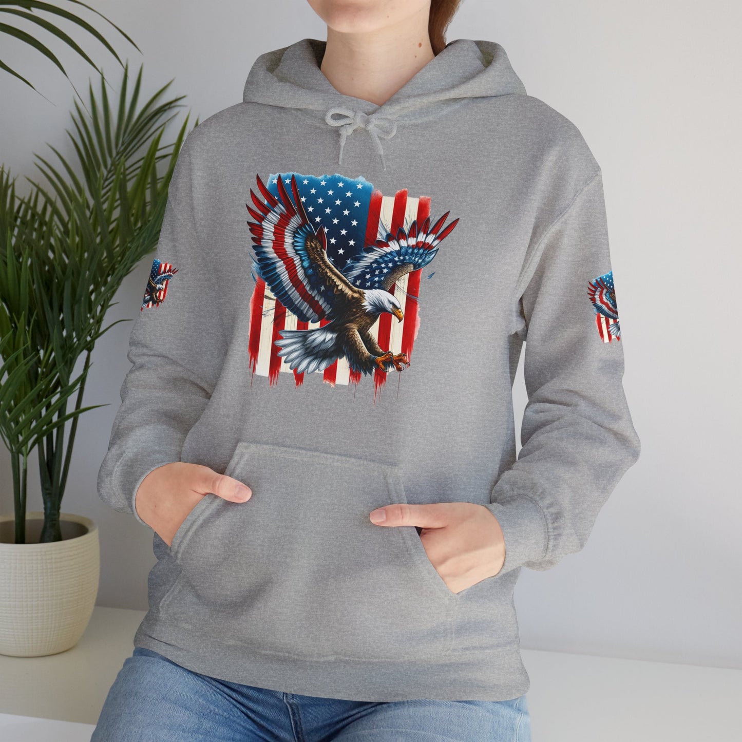 Princess Grace Patriotic Unisex Heavy Blend Hooded Sweatshirt