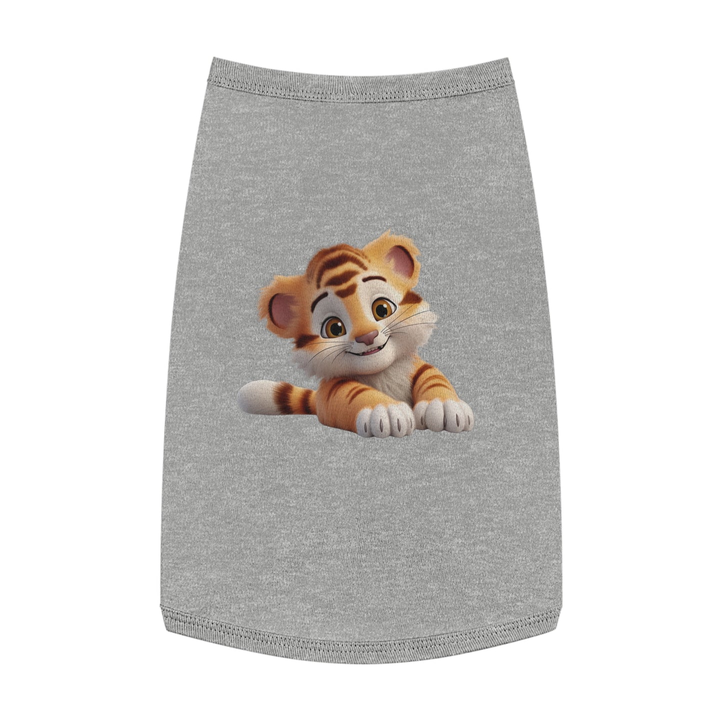 Princess Grace  CUTE Tiger Print Pet Tank Top  Fun Summer Outfit for Cats and Small Dogs