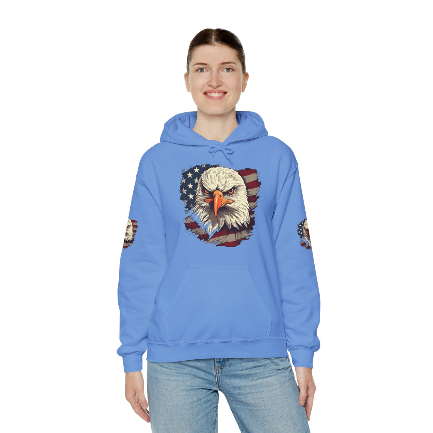 Princess Grace American Eagle Bold Unisex Heavy Blend Hooded Sweatshirt