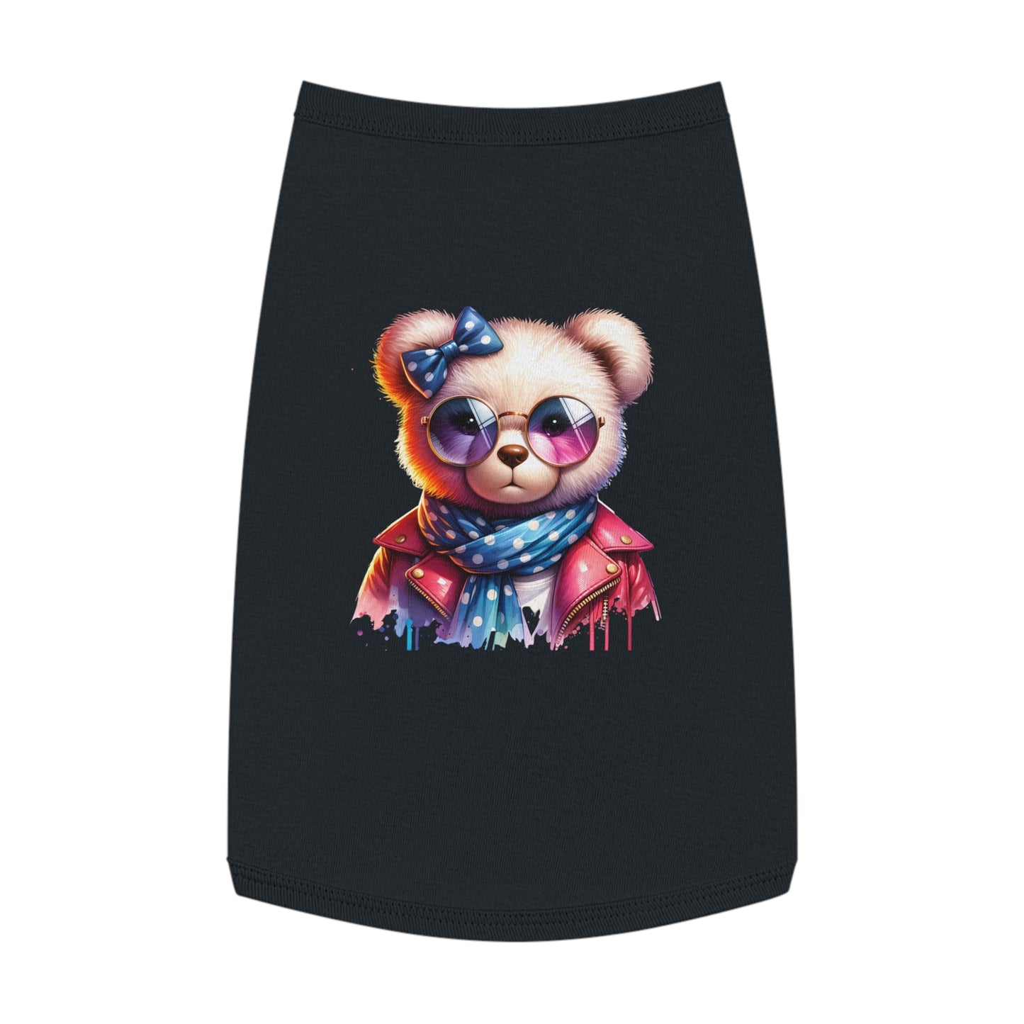 Princess Grace  CUTE Trendy Pet Tank Top with Stylish Bear Design