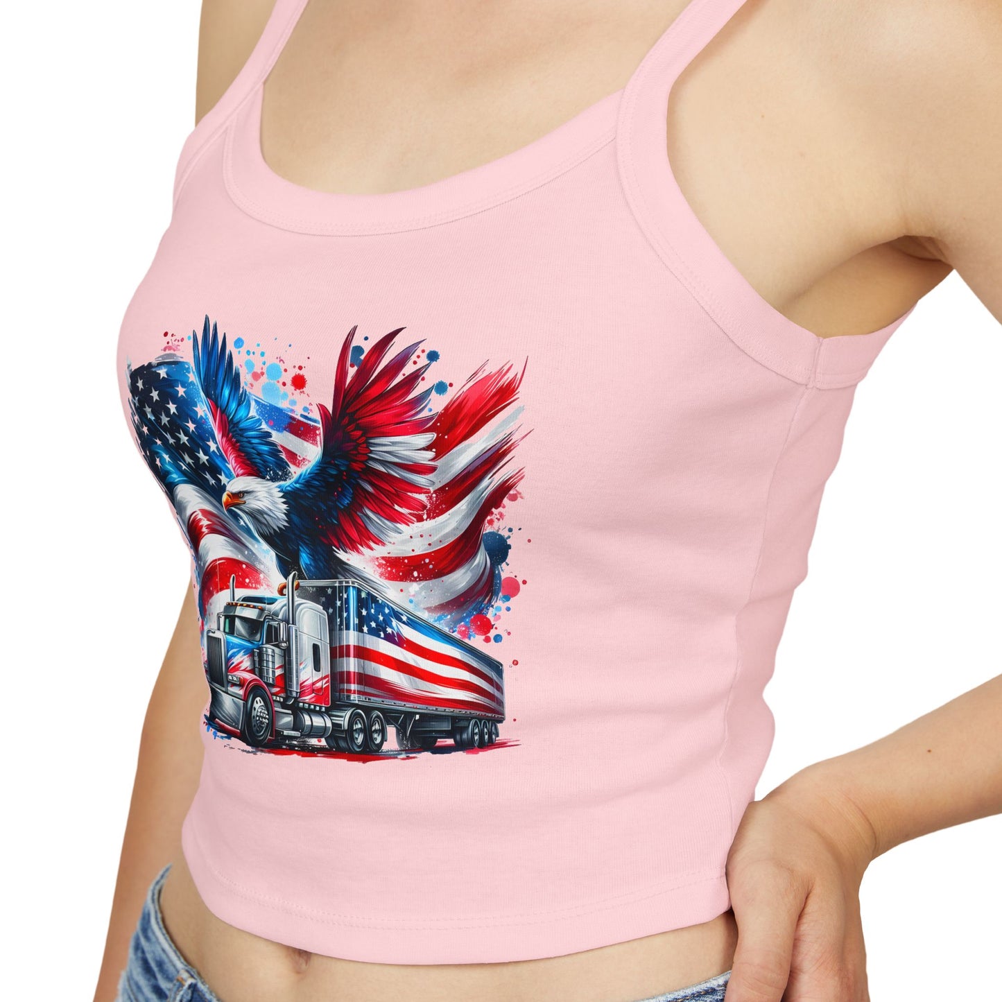 Princess Grace  USA Truck Women's Spaghetti Strap Tank Top