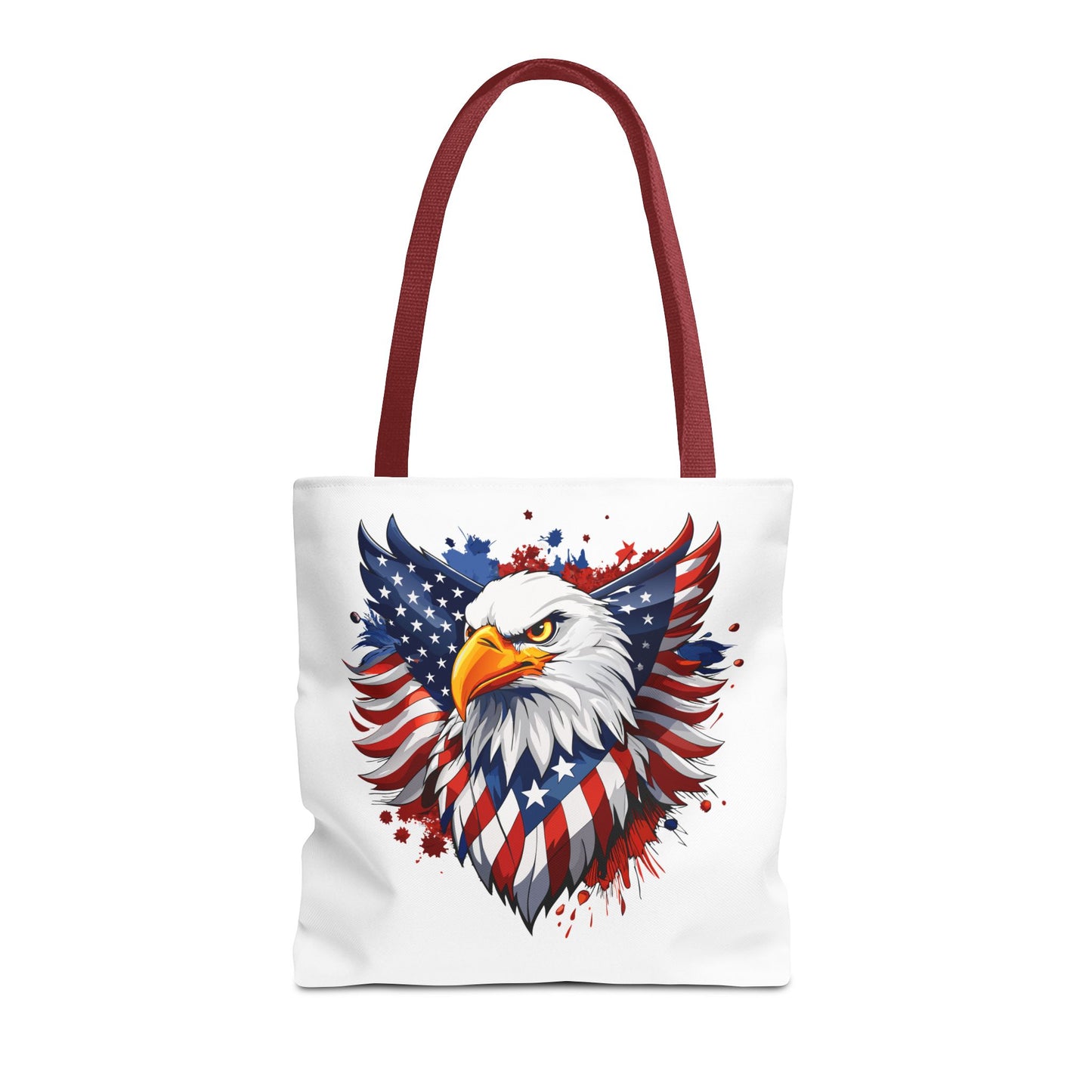 Princess Grace  Patriotic Eagle Tote Bag  Red White and Blue Design for Independence Day