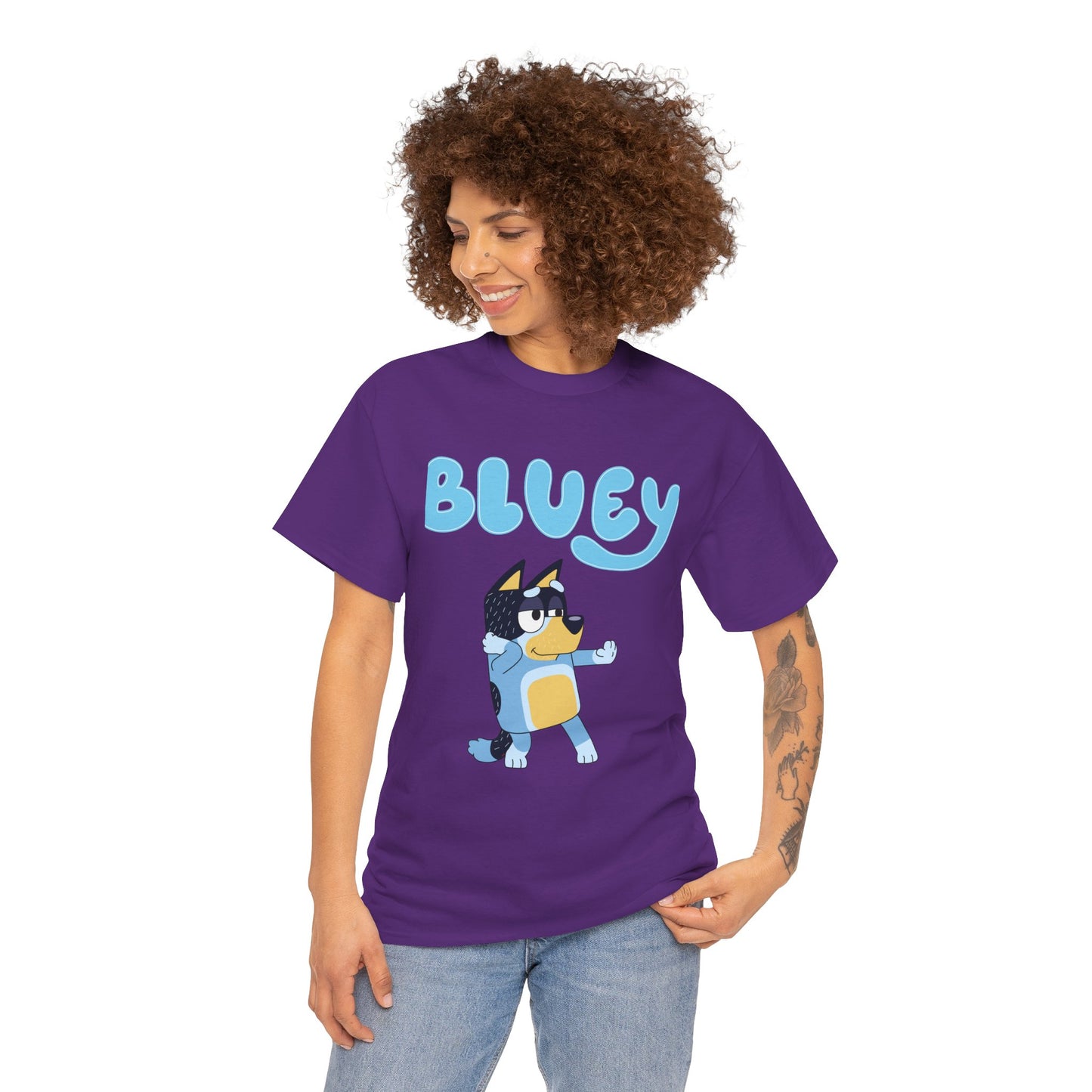 Princess Grace  Bluey Unisex Heavy Cotton Tee  Fun & Playful Kids Shirt