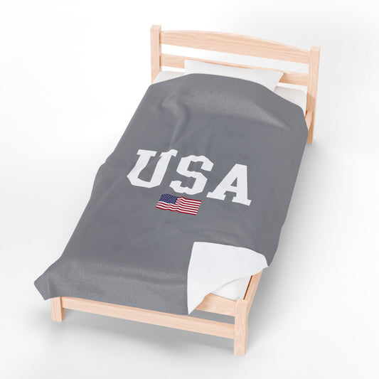 Princess Grace  TEAM USA  Velveteen Plush Blanket