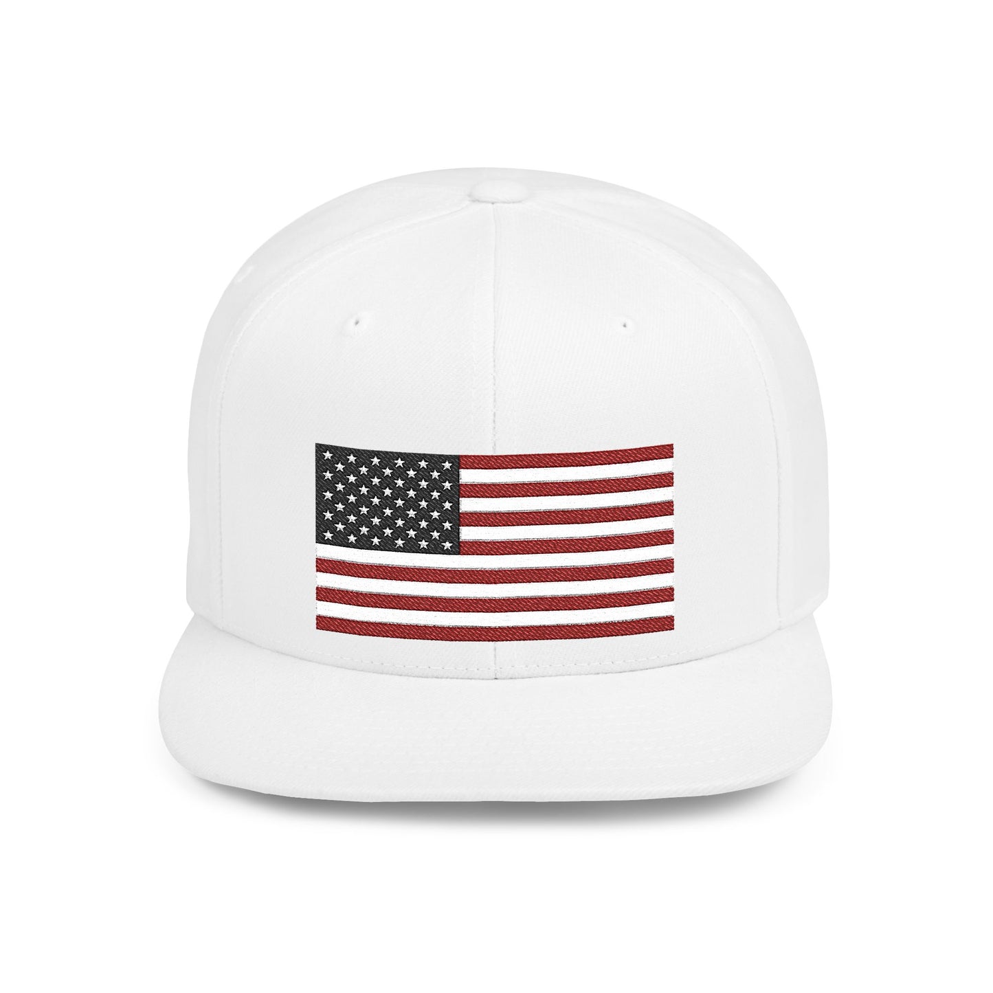 Princess Grace  Patriotic Flat Bill Snapback Hat  American Flag Design