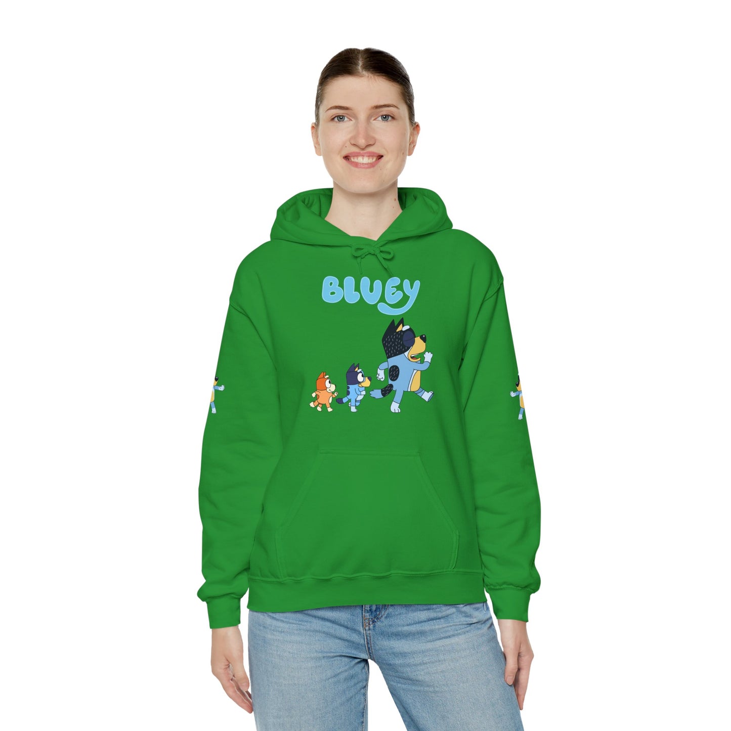 Princess Grace  Bluey Unisex Hoodie  Cozy Cartoon Sweatshirt for Kids & Adults