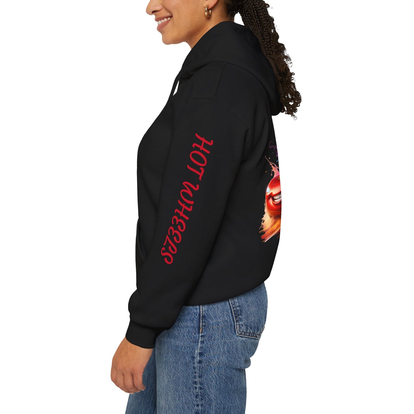 Princess Grace  Hot Wheels Unisex Heavy Blend Hooded Sweatshirt Fun and Colorful Racing Design