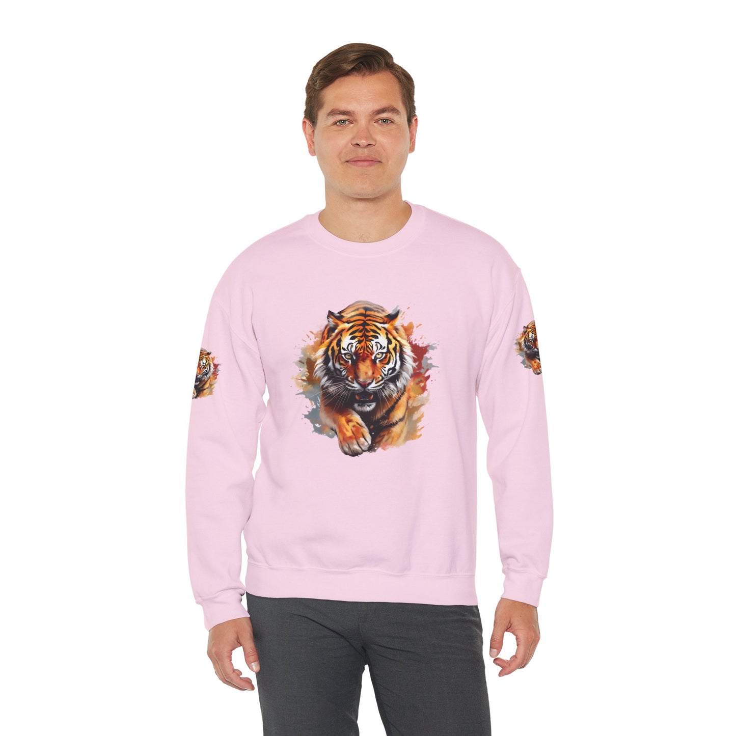 Princess Grace  Majestic Tiger Unisex Heavy Blend Crewneck Sweatshirt