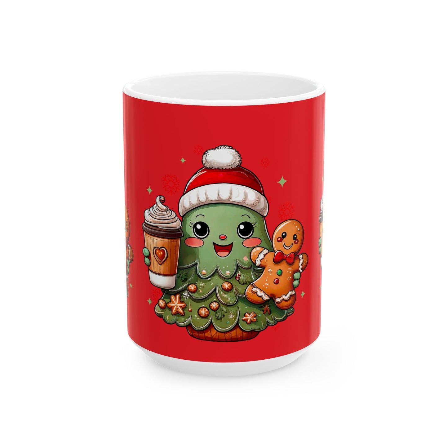 Princess Grace Festive Christmas Character Ceramic Mug Cute Holiday Drinkware for Coffee Lovers  11oz & 15oz