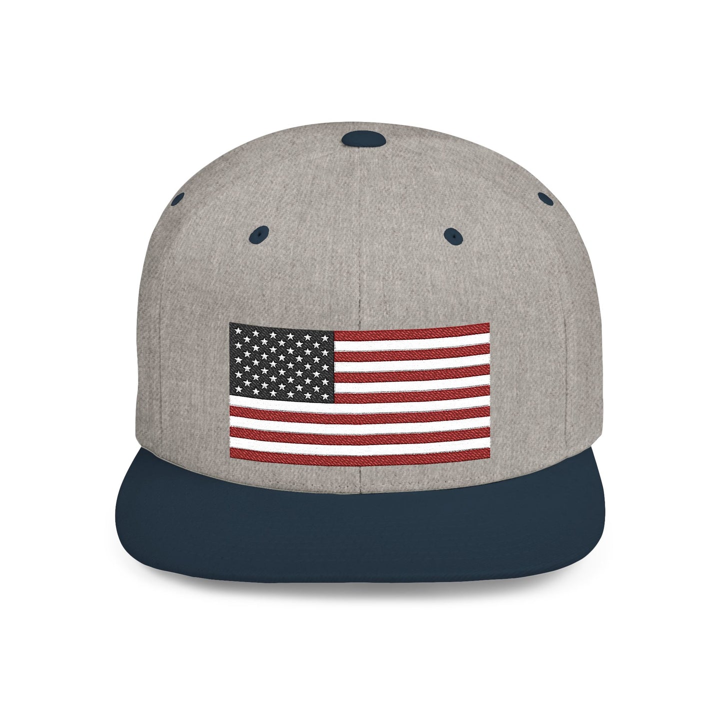 Princess Grace  Patriotic Flat Bill Snapback Hat  American Flag Design