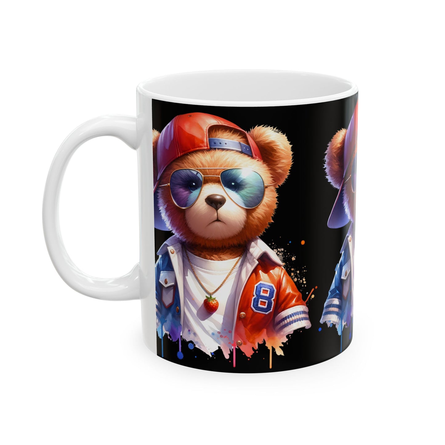 Princess Grace  Cool Bear Ceramic Mug   11oz & 15oz  Stylish Animal Design for Any Occasion