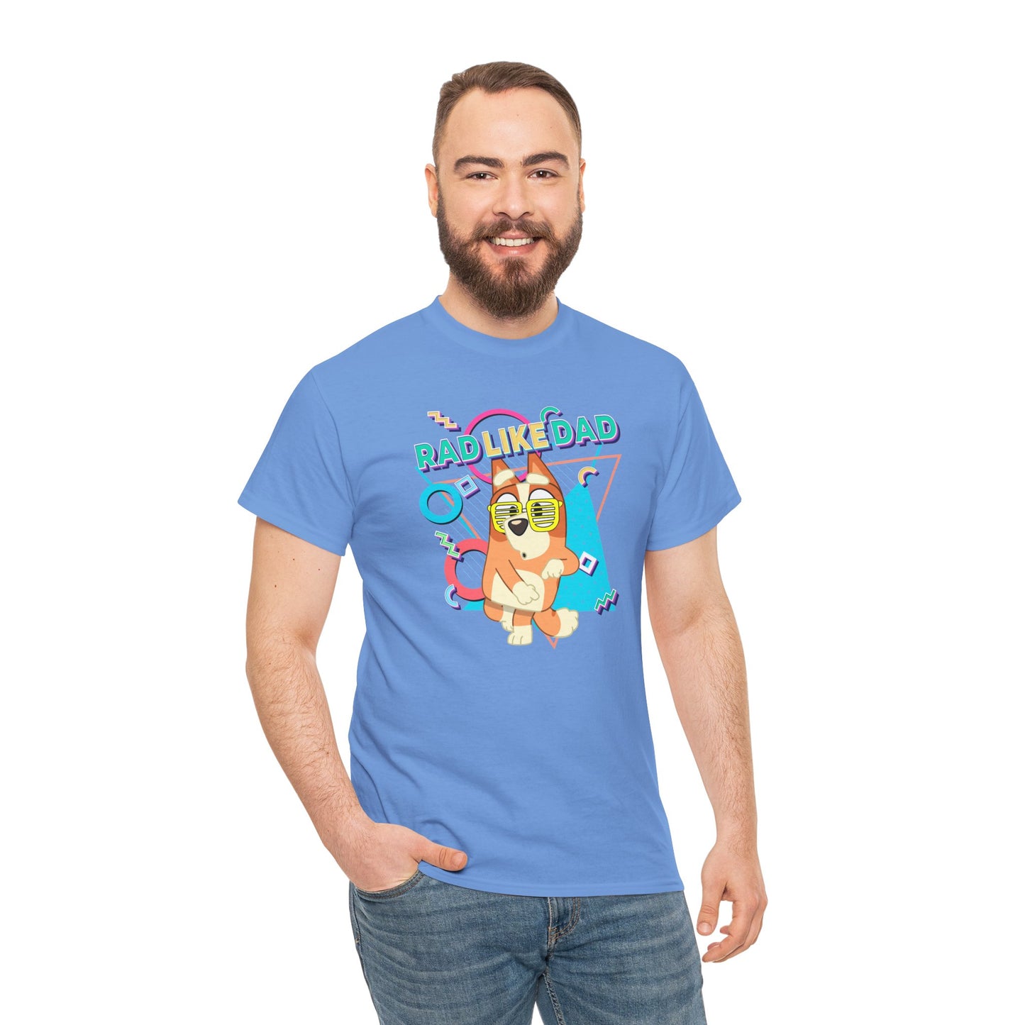 Princess Grace Bluer Rad Like Dad Fun Unisex Heavy Cotton Tee Graphic Tee for Everyday Wear and Gifts