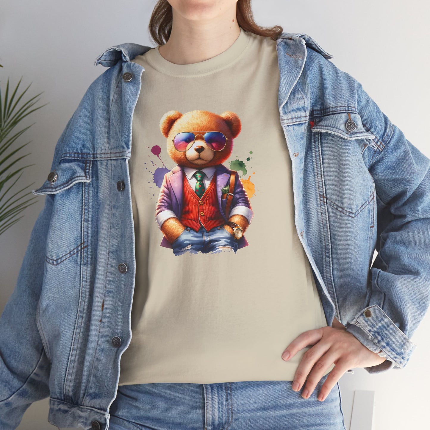Princess Grace  Trendy Teddy Bear Graphic Unisex Heavy Cotton Tee
