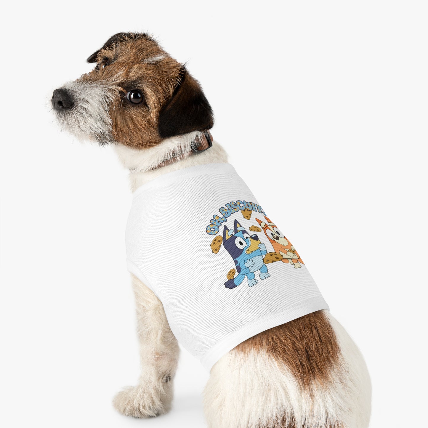 Princess Grace  BLUEY Funny Pet Tank Top with 'Oh, Biscuits!' Design Perfect for Dog Lovers