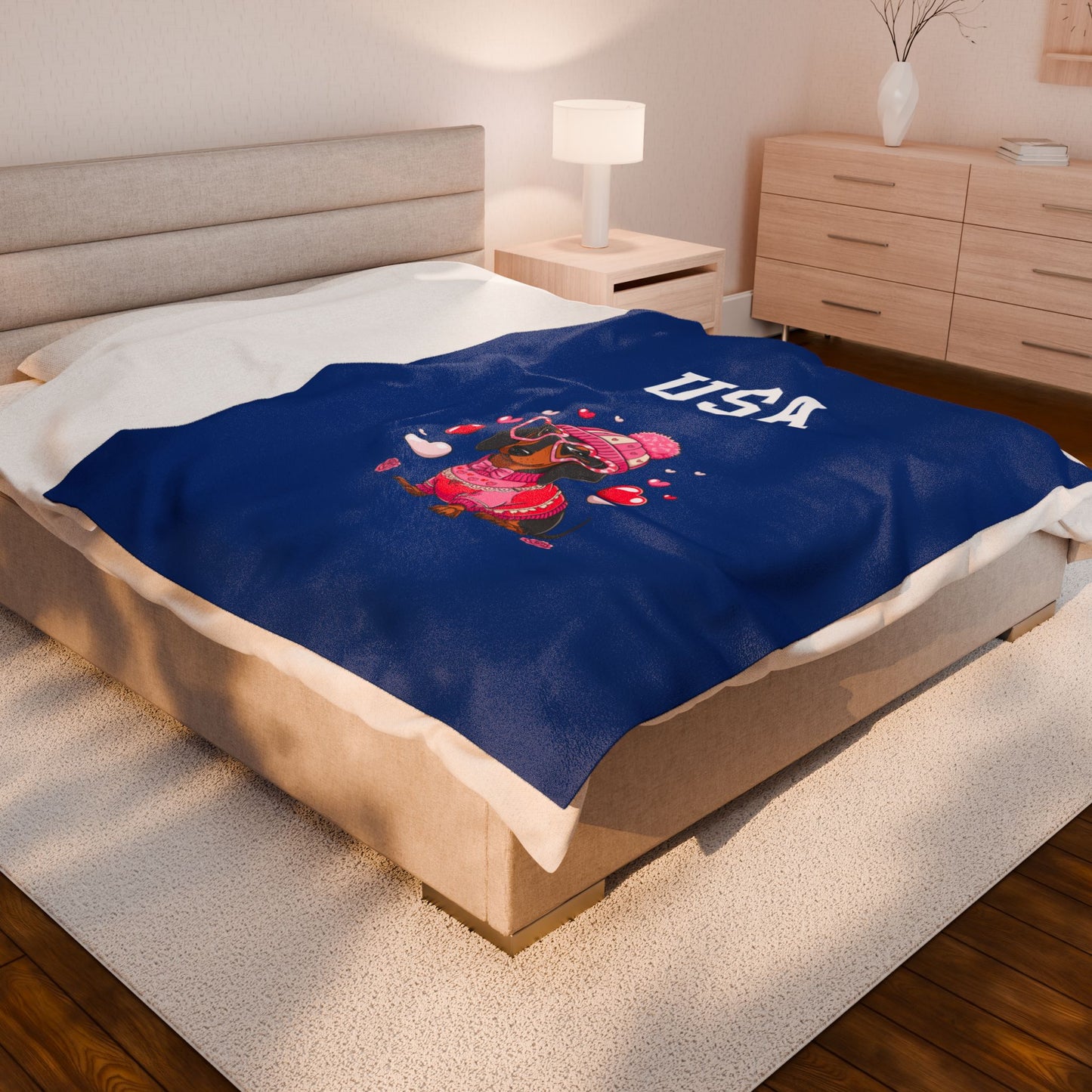 Princess Grace  TEAM USA  Velveteen Plush Blanket