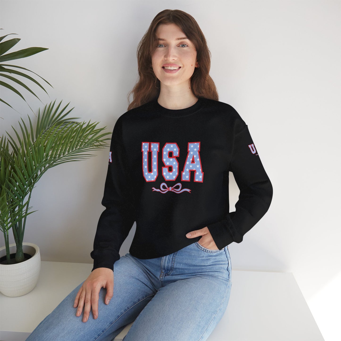 Princess Grace  TEAM USA  Unisex Patriotic Crewneck Sweatshirt for All Seasons