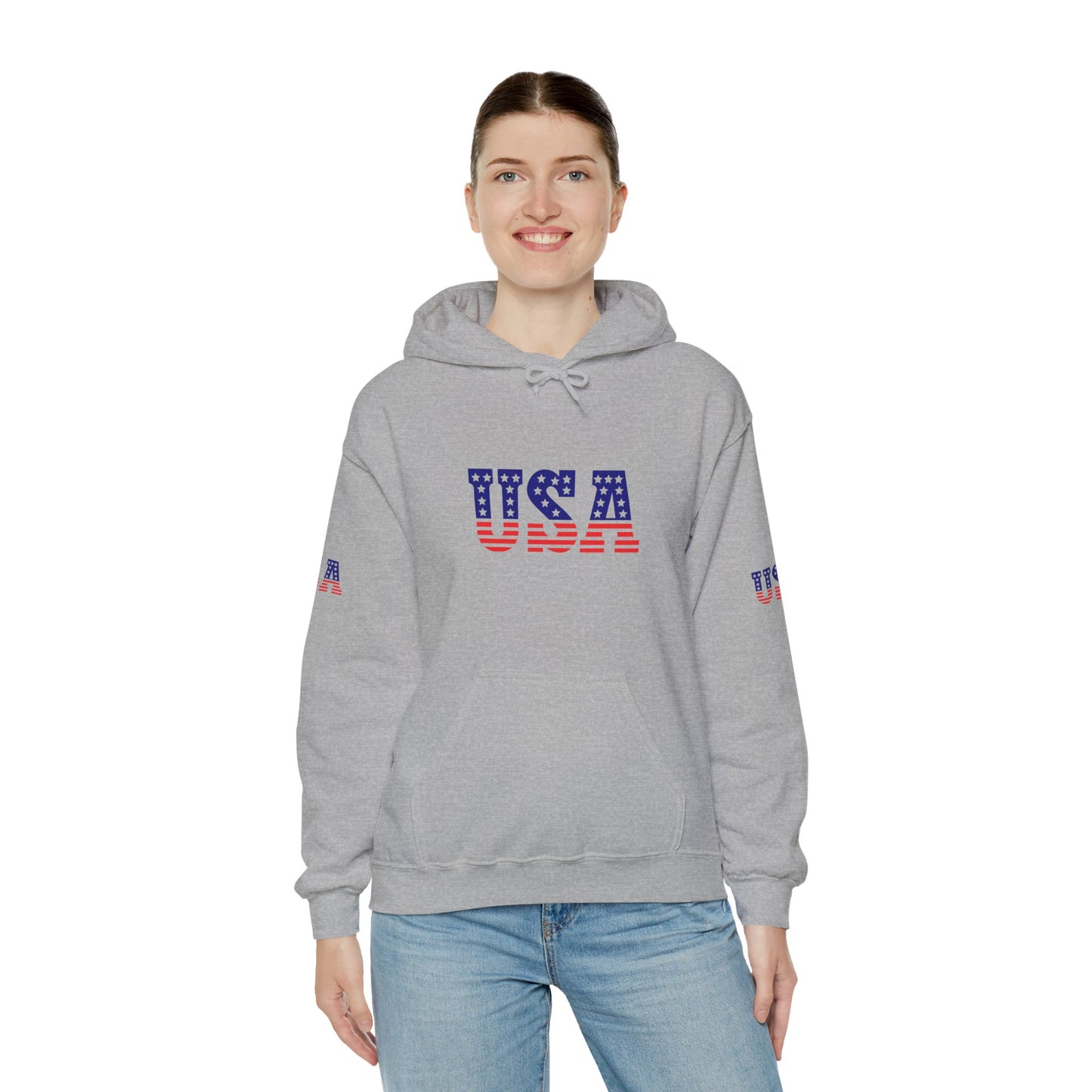 Princess Grace  TEAM USA  Unisex Heavy Blend  Hooded Sweatshirt  Patriotic Eagle Design