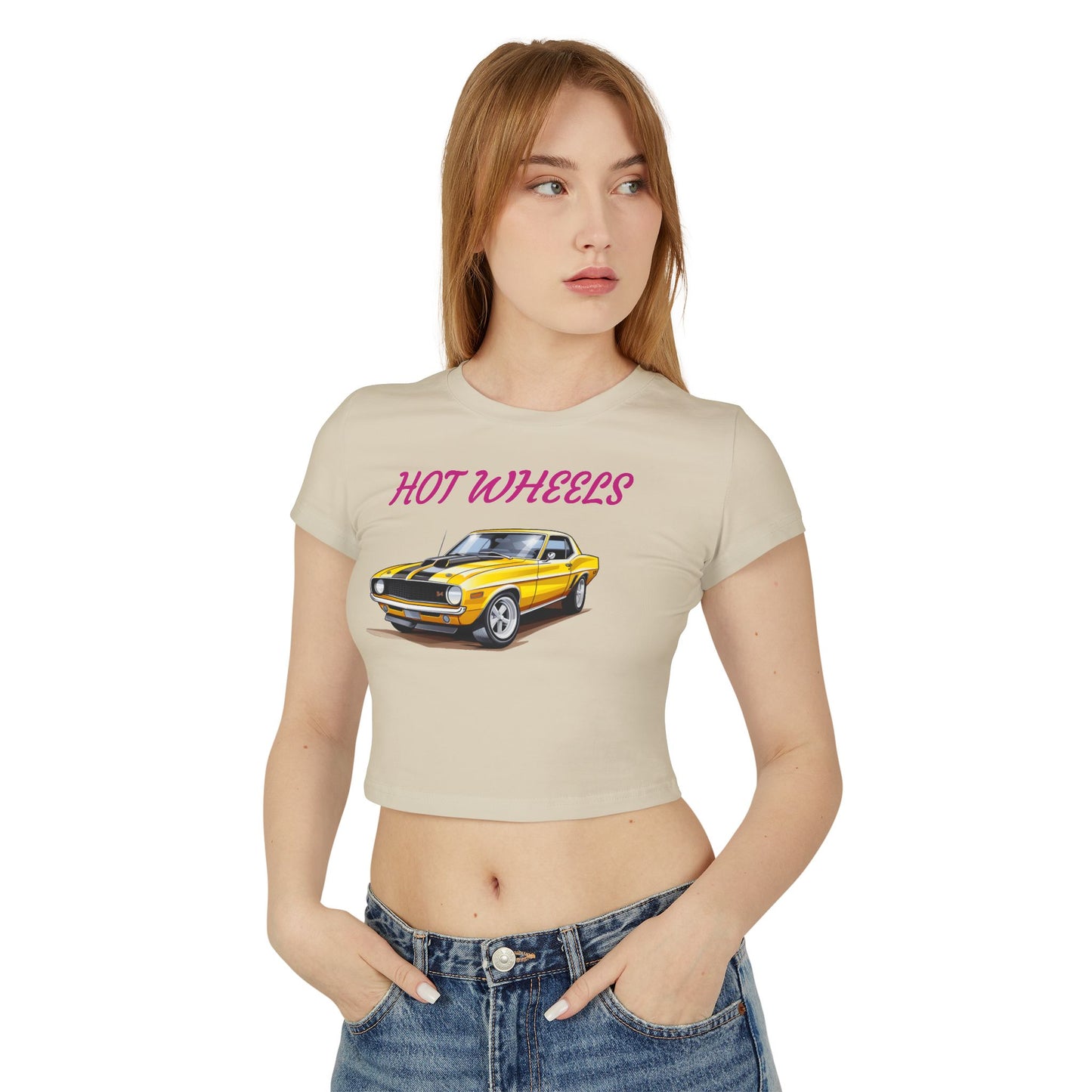 Princess Grace  Hot Wheels Women's Baby Tee Vintage Car Graphic Tee