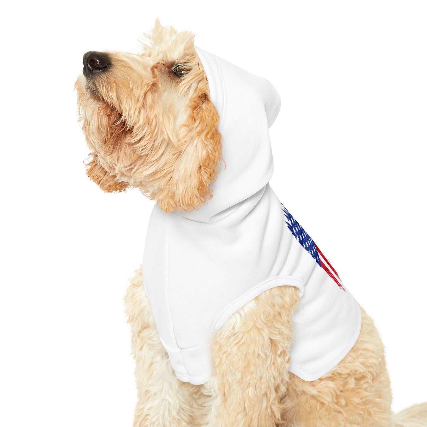 Princess Grace  Patriotic Eagle Pet Hoodie USA Flag Design for Cats and Dogs