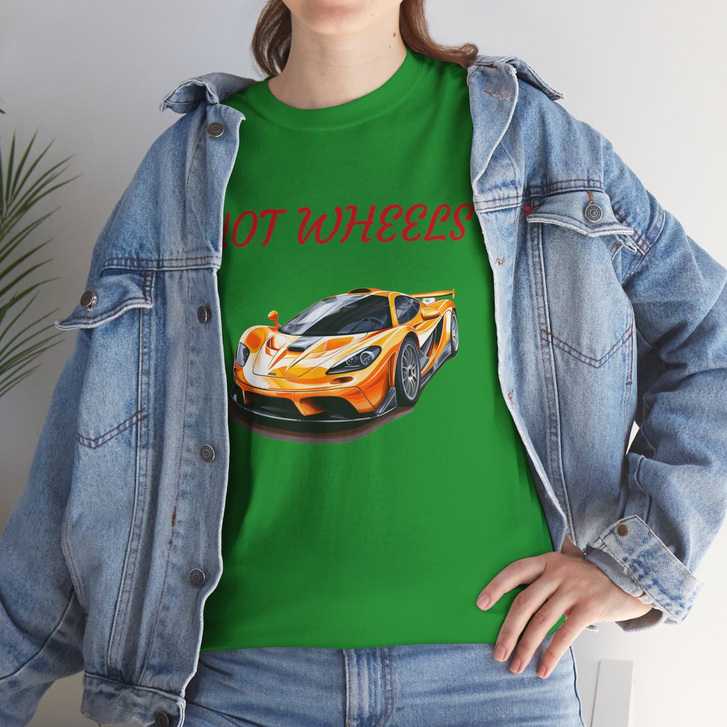 Princess Grace Hot Wheels Unisex Heavy Cotton Tee Race Car Graphic Tee for Racing Fans