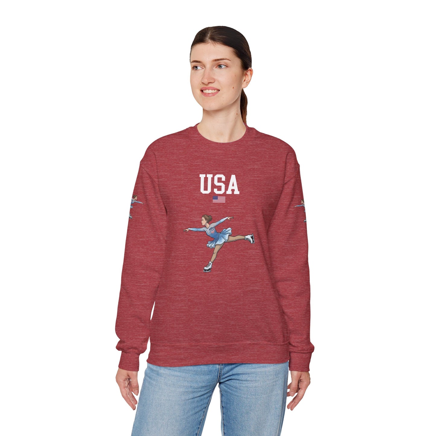 Princess Grace  TEAM USA   Unisex Heavy Blend Crewneck Sweatshirt