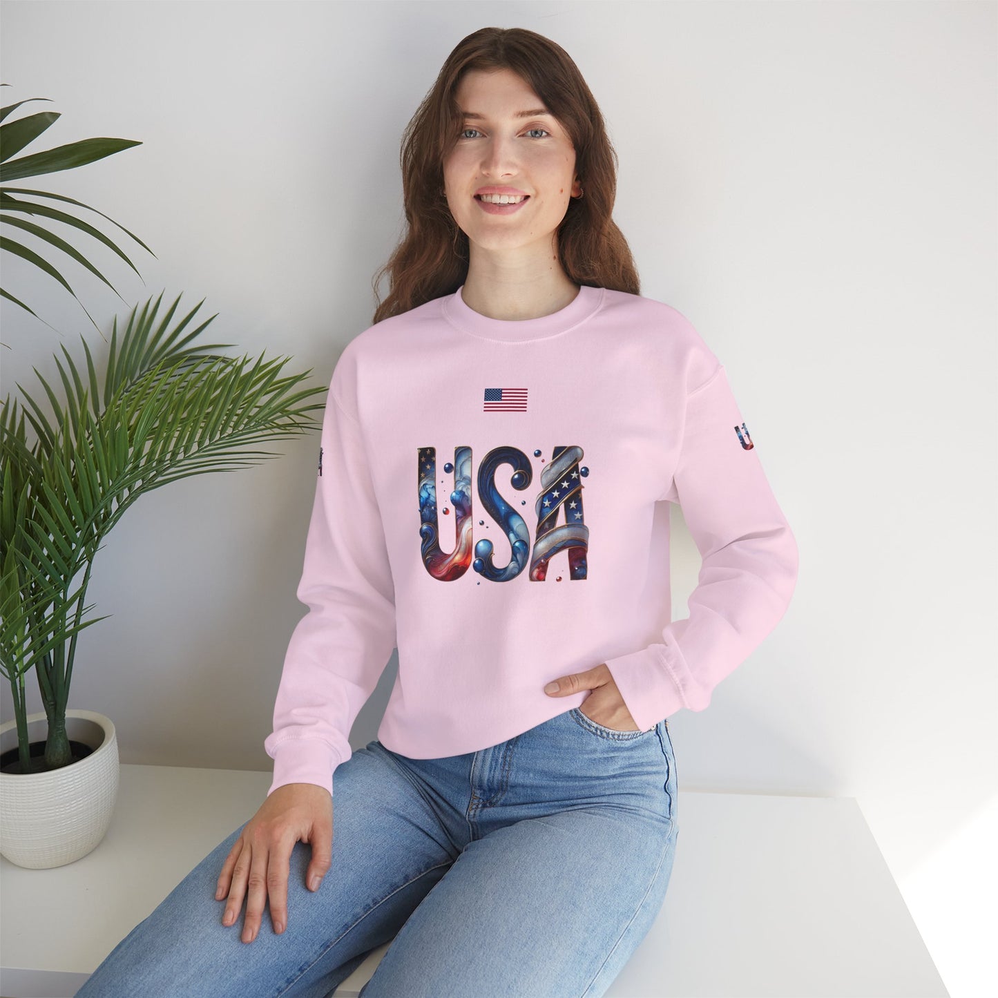Princess Grace TEAM USA  Unisex Heavy Blend Crewneck Sweatshirt