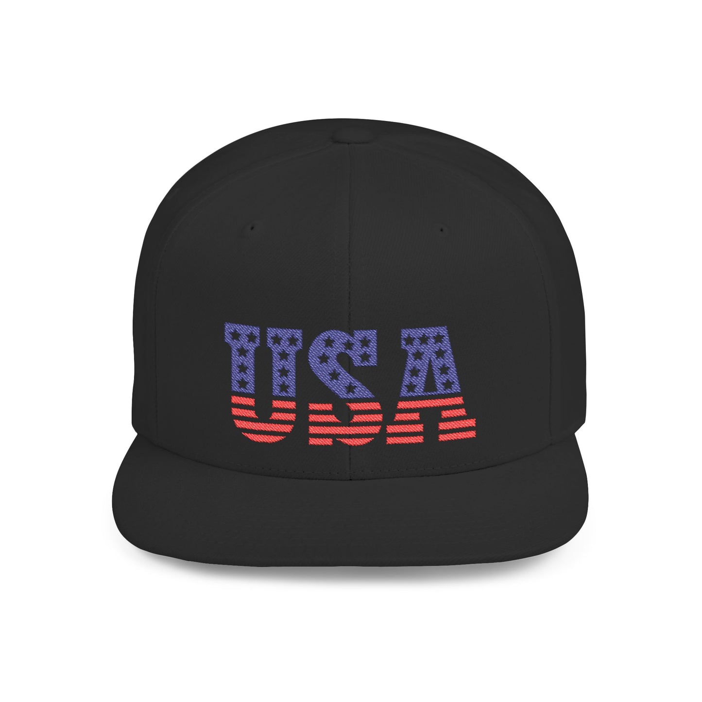 Princess Grace  USA Flag Flat Bill Snapback Cap Patriotic Adjustable Hat for Summer Celebrations