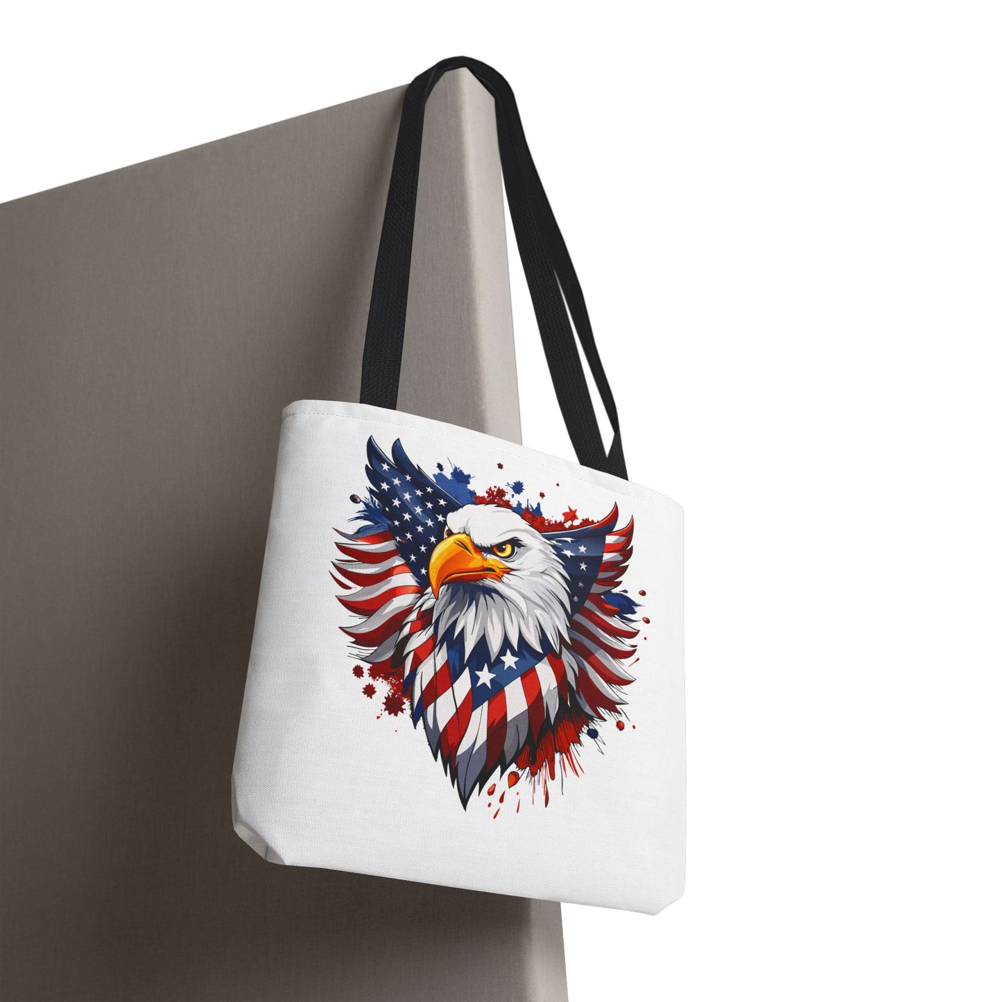 Princess Grace  Patriotic Eagle Tote Bag  Red White and Blue Design for Independence Day