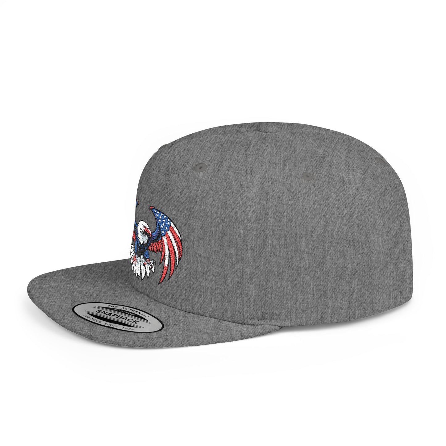 Princess Grace  Patriotic Eagle Flat Bill Snapback Hat